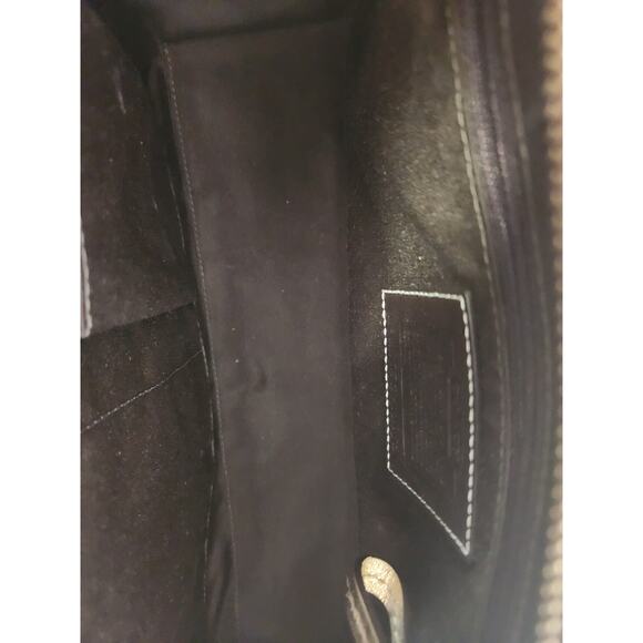 Coach Hampton Signature Canvas Gold Satchel F11062 NWT - Picture 12 of 13